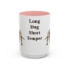 15oz Funny Dachshund Mug, Pink, front view