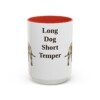 15oz Funny Dachshund Mug, Red, front view