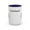 15oz Dachshund Mug, Navy, front view