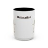 15oz Dalmatian Mug, Black, front view