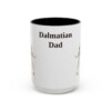 15oz Dalmatian Dog Dad Mug, Black, front view