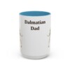 15oz Dalmatian Dog Dad Mug, Light Blue, front view
