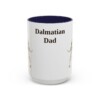15oz Dalmatian Dog Dad Mug, Navy, front view
