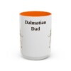 15oz Dalmatian Dog Dad Mug, Orange, front view