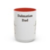 15oz Dalmatian Dog Dad Mug, Red, front view