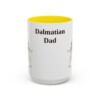 15oz Dalmatian Dog Dad Mug, Yellow, front view
