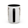 15oz Funny Dalmatian Mug, Black, back view