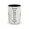 15oz Funny Dalmatian Mug, Black, front view