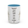 15oz Funny Dalmatian Mug, Light Blue, front view