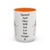 15oz Funny Dalmatian Mug, Orange, front view