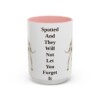 15oz Funny Dalmatian Mug, Pink, front view