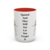 15oz Funny Dalmatian Mug, Red, front view