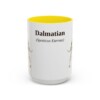 15oz-dalmatian-mug-latin-yellow 15oz Dalmatian Latin Mug, Yellow, front view