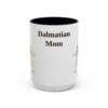 15oz Dalmatian Dog Mom Mug, Black, front view