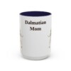 15oz Dalmatian Dog Mom Mug, Navy, front view