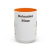 15oz Dalmatian Dog Mom Mug, Orange, front view