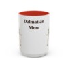 15oz Dalmatian Dog Mom Mug, Red, front view
