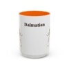 15oz Dalmatian Mug, Orange, front view