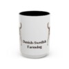 15oz Danish-Swedish Farmdog Mug, Black, front view
