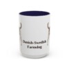 15oz Danish-Swedish Farmdog Mug, Navy, front view