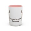 15oz Danish-Swedish Farmdog Mug, Pink, front view