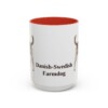 15oz Danish-Swedish Farmdog Mug, Red, front view