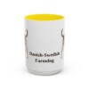 15oz Danish-Swedish Farmdog Mug, Yellow, front view