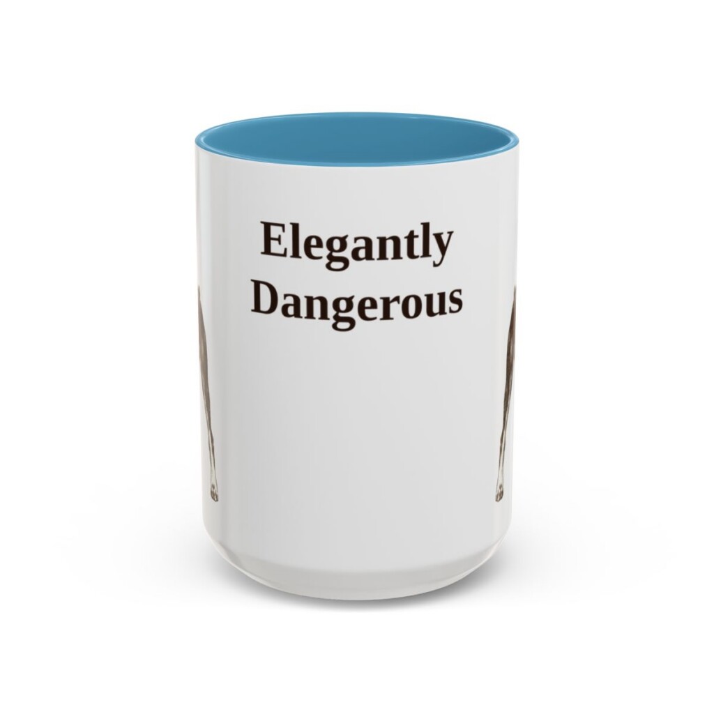 15oz-doberman-pinscher-mug-humor-light-blue 15oz Funny Doberman Pinscher Mug, Light Blue, front view