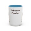15oz-doberman-pinscher-mug-light-blue 15oz Doberman Pinscher Mug, Light Blue, front view