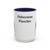 15oz-doberman-pinscher-mug-navy 15oz Doberman Pinscher Mug, Navy, front view