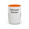 15oz-doberman-pinscher-mug-orange 15oz Doberman Pinscher Mug, Orange, front view