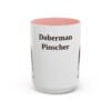 15oz-doberman-pinscher-mug-pink 15oz Doberman Pinscher Mug, Pink, front view