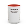 15oz-doberman-pinscher-mug-red 15oz Doberman Pinscher Mug, Red, front view