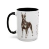 15oz Doberman Pinscher Mug, Black, left side view
