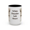 15oz Funny Dogo Argentino Mug, Black, front view
