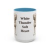 15oz Funny Dogo Argentino Mug, Light Blue, front view