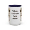 15oz Funny Dogo Argentino Mug, Navy, front view