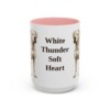 15oz Funny Dogo Argentino Mug, Pink, front view
