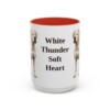 15oz Funny Dogo Argentino Mug, Red, front view