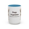 15oz-dogo-argentino-mug-latin-light-blue 15oz Dogo Argentino Latin Mug, Light Blue, front view