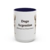 15oz-dogo-argentino-mug-latin-navy 15oz Dogo Argentino Latin Mug, Navy, front view