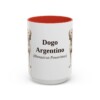 15oz-dogo-argentino-mug-latin-red 15oz Dogo Argentino Latin Mug, Red, front view