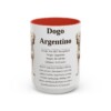 15oz Dogo Argentino Mug, Red, front view