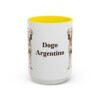 15oz-dogo-argentino-mug-yellow 15oz Dogo Argentino Mug, Yellow, front view
