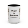 15oz Dogue de Bordeaux Latin Mug, Black, front view