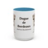 15oz Dogue de Bordeaux Latin Mug, Light Blue, front view