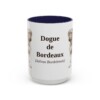 15oz Dogue de Bordeaux Latin Mug, Navy, front view