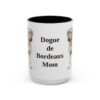 15oz Dogue de Bordeaux Dog Mom Mug, Black, front view