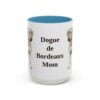 15oz Dogue de Bordeaux Dog Mom Mug, Light Blue, front view