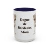 15oz Dogue de Bordeaux Dog Mom Mug, Navy, front view